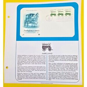 Ambulance 1860 US FDC Transportation Series 1985